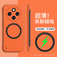 JOOCIY【當天發(fā)貨】適用vivo Y300Pro手機殼超薄手機保護套防摔無邊框磨砂硬殼磁吸手機套膚感殼 vivo Y300Pro【橙色】磁吸無邊框殼