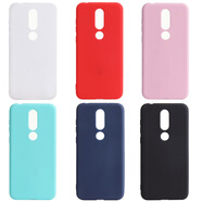 宅翎適用諾基亞X6手機殼NOKIAX6磨砂TPU軟殼X7糖果保護套硅膠全包 粉色 諾基亞X6