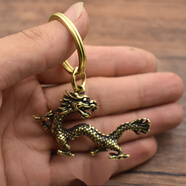 千惠儂實(shí)心十二生肖鑰匙扣?；旒?2生肖吊墜掛墜創(chuàng  )意生日禮物 龍