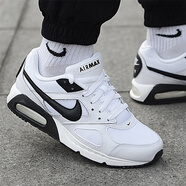 耐克（NIKE）Air Max Lvo 男子氣墊輕便舒適透氣防滑耐磨跑步鞋復古休閑鞋 580518-106白黑 40.5 (255mm)