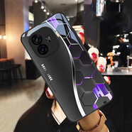 億色師炫酷菱格適用iQOOZ9Turbo手機殼IQOOZ9x玻璃殼vivoiqooz9男士定制保護套個性限量全包防摔散熱潮流 玻璃殼【G237炫酷菱格B款】 iQOO Z9 Turbo