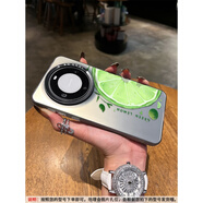 妙之選適用華為Mate60Pro手機殼小清新青綠檸檬50女新款40網(wǎng)紅夏日30套E鐳射Pro潮牌魅特男曲面屏防摔鏡 灰黑色-小清新青綠檸檬【彩銀L2386】 華為 Mate 60