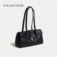 珀萊雅包包女包輕奢小眾大容量腋下包2026新款百搭休閑托特包通勤單肩包 百搭黑 大包