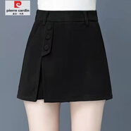 皮爾卡丹（pierre cardin）2025秋冬新款毛呢半身裙女高腰a字包臀裙中長款顯瘦百搭一步裙子 黑色7027 3XL 135斤-145斤