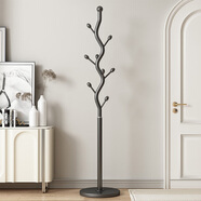 圣諾依琳奶油風(fēng)衣帽架落地臥室家用掛衣架高級藝術(shù)個(gè)性衣架樹(shù)杈 黑色