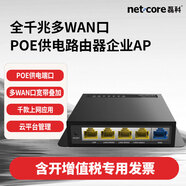 磊科（netcore）全千兆多WAN口POE供電路由器企業(yè)AP管理有線500M寬帶辦公醫(yī)保路由器 NBR1005GPE【4口供電60W帶機(jī)100】