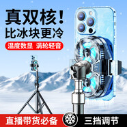 帆睿手機(jī)散熱器磁吸游戲降溫神器半導(dǎo)體制冷散熱背夾直播平板適用于蘋果黑鯊一加ipad風(fēng)冷貼片無線充電 【直播定制款】三檔調(diào)節(jié)｜實(shí)時(shí)溫顯｜四核制冷