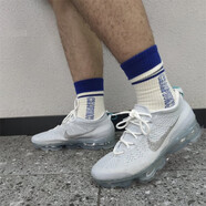 耐克（NIKE）男鞋夏季新款A(yù)IR全掌大氣墊休閑緩震舒適運動跑步鞋子 DV1678-002/白灰 42
