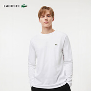 LACOSTE法國鱷魚(yú)男裝經(jīng)典款透氣舒適圓領(lǐng)長(cháng)袖T恤男|TH6712 001/白色 M 04