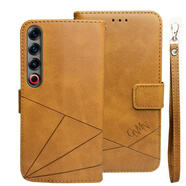 簡(jiǎn)魅 適用魅族20手機殼魅族20Pro翻蓋皮套Meizu 21保護套21Pro錢(qián)包款M381Q插卡M391Q新款M461Q男M481Q 魅族21Pro（M481Q）棕黃 配鋼化膜+手掛繩