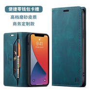 高品質(zhì)14pm翻蓋皮套適用于iphone13手機殼蘋(píng)果12pro max防摔11por商務(wù)插卡X 圖片僅供顏色參考，按照型號下單 iPhone 8
