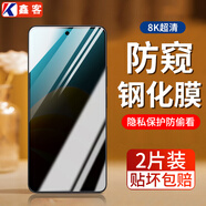 鑫客適用努比亞小牛鋼化膜nubia小牛5G防窺膜全屏高清抗藍(lán)光防爆鏡頭手機(jī)保護(hù)膜 防偷看隱私防窺膜/2片裝