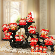 吉善緣 結婚禮物送新人朋友婚慶新婚禮物 紀念日禮品家居裝飾工藝品擺件 幸福美滿(mǎn)10款根雕【京送不刻字】