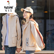 啄木鳥（TUCANO）2025不一樣的情侶裝夾克男情侶外套女春秋冬款小眾設(shè)計感潮流 7126卡其 都是單件鏈接 M 女160