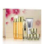 靚麗星靚麗星化妝品水乳套裝面膜正品禮盒補水保濕皙白六件護膚品洗面奶 六件套+送洗面奶