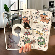 zoyu iPad Air7保護(hù)套旋轉(zhuǎn)2025款Pro保護(hù)殼y折iPad11磁吸air6透明5拆分mini7亞克力適用蘋果第10代可愛 流浪音樂會(huì)【配鋼化膜】 2022款A(yù)ir5【10.9英寸】