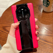 啟瑟 適用于華為mate40pro手機殼mate40秒變保時(shí)捷真素皮保護套5g全包防摔超薄輕奢商務(wù)男女款 華為Mate40/40e【超跑紅】秒變保時(shí)捷+貼膜