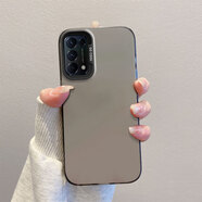 佩諾OPPOReno5手機殼Reno5pro保護套Reno5K防摔彩銀磨砂硅膠+陀螺支架手感絲滑時尚潮流創(chuàng)新款硬外殼 【彩銀殼】黑 oppoReno5/Reno5k通用