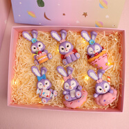迪士尼（Disney）星黛露盲盒蛋糕裝飾女孩生日禮物公仔玩偶娃娃擺件女生可愛 星黛露整套6個【精美彩盒裝】