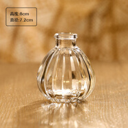 梵岡尬蒂北歐精致迷你玻璃花瓶水養(yǎng)鮮花裝飾小花瓶感花器擺件 小南瓜