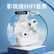 ROCK藍(lán)牙耳機(jī)半入耳舒適佩戴 通話降噪調(diào)節(jié)音樂音量藍(lán)牙5.3適用蘋果華為生日禮物送女生男朋友 晴云白 | 無損好音質(zhì) | 佩戴舒適