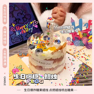 歐妮姿糖果生日蠟燭生日場景布置女孩生日道具氛圍男孩派對裝飾生日快樂
