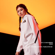 阿迪達斯（adidas）阿迪達斯夾克女裝春季新款運動(dòng)服針織休閑上衣學(xué)生連帽外套GM5567 JE7849/時(shí)尚白/ Z.N.E XS