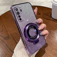 恒浩達華為P40Lite手機殼4G5G青春版CDY一NX9A保護套P4OLite歐版HUAWEIP新款外殼CDYNX硅膠q全包防摔女帶 CDY-NX9A【閃粉-暗夜紫】透 華為 P40 Lite 5G