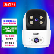 海鑫格無(wú)線(xiàn)攝像頭家用4g監控器360度無(wú)死角帶夜視全景室內戶(hù)外手機遠程可視頻語(yǔ)音對話(huà)雙向通話(huà)無(wú)需wifi 【4G版-室內款】雙畫(huà)面+回看免費+無(wú)網(wǎng)推薦 64G內存卡 9年監控老品牌+一年換新+30天價(jià)