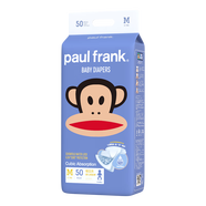 大嘴猴（paul frank）【新人專(zhuān)享】嬰兒紙尿褲男女通用尿不濕 藍裝紙尿褲M(mǎn)碼50片(4-7kg)