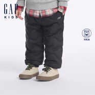 蓋璞男女幼童松緊羽絨褲logo保暖兒童裝662454長(cháng)褲 黑色 80cm(9-18月)亞洲尺碼