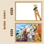 沐瑾火影忍者燈光畫(huà)宇智波斑鼬佐助帶土周邊擺件禮物發(fā)光畫(huà)氛圍小夜燈 火影大合照-2 小號插電款A5【17*23】