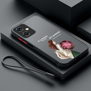 達諾爾Redmi紅米Note12 5G手機殼十二保護套小米新款全包男女款防摔i2液態(tài)硅膠超薄軟殼個(gè)性創(chuàng  )意簡(jiǎn)約外殼 炫酷黑（剛剛好）送掛繩 紅米Note12 5G