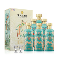 小醬師 飛天不老 國泰民安 53度 醬香型白酒 禮盒裝 53度 500mL 6瓶 整箱發(fā)貨