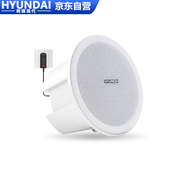 HYUNDAI現(xiàn)代 N4無線藍(lán)牙吸頂音響套裝 家庭影院吊頂天花喇叭家用客廳會議（需搭配發(fā)射器才可使用）