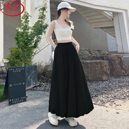 浪莎花苞裙子女夏季日系甜美半身裙女設(shè)計(jì)感蓬蓬裙百搭A(yù)字新款燈籠裙