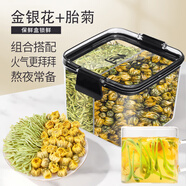 匠界養(yǎng)生金銀花胎菊花特級(jí)花草泡水喝火氣熬夜必備茶金銀花15g胎菊20g