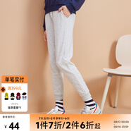 美特斯邦威休閑褲女秋季新款潮流寬松bf風運動褲子收腳口束腳褲子 運動灰 L 165 68A