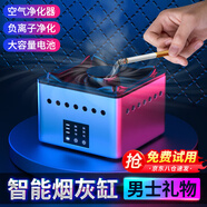 創(chuàng)意豬智能煙灰缸凈化器男士禮物高檔實用父親男生生日禮物40-50歲擺件 尊貴銀丨煙灰缸空氣凈化器【三檔風速+多重過濾】 男士生日禮物送爸爸父親長輩同事領導男朋友30-40