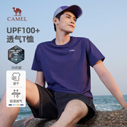 駱駝（CAMEL）男裝速干防曬短袖t恤男春夏圓領(lǐng)半袖體恤透氣抗菌T恤M15BA5E094