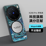 猿氣「科技」適用vivo x200ultra手機(jī)殼新款磁吸vivox100ultra保護(hù)套超薄磨砂創(chuàng)意vivox200pro手機(jī)外殼 科技系列 | 磁吸充電 | 幽靈灰 VIVO X200