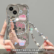 慕文適用蘋果15promax手機殼iphone14pro卡通12鏡頭全包防摔11電鍍奶油紋x保護套新款15創(chuàng)意女潮牌13十 電鍍奶油紋40蛋糕KT貓+手鏈SL28 iPhone XR