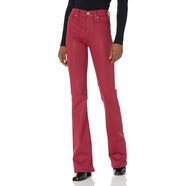 Hudson 女式 Barbara 高腰靴型時尚牛仔褲 Coated Beet Red 23