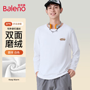 班尼路（Baleno）加絨長(cháng)袖T恤男冬季寬松百搭保暖男士打底衫休閑圓領(lǐng)內搭男款上衣