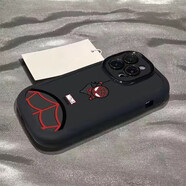 QZGY適用/pro/max手機殼 iPhone15plus全包防摔卡通感新款泡芙硅膠軟殼小蜘蛛俠男女 【黑色】小蜘蛛俠-贈保護膜 蘋(píng)果15pro