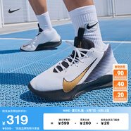 耐克（NIKE）官方男子抗扭實(shí)戰(zhàn)籃球鞋夏季新款透氣 G.T. JUMP IH0635 170白/金屬金/黑 46