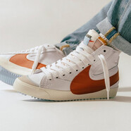 耐克（NIKE）板鞋男鞋2025新款夏季blazer  77開拓者高幫運(yùn)動(dòng)休閑鞋【潮】 DD3111-101白色隊(duì)橙 42.5