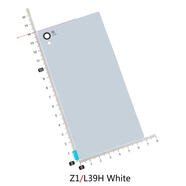 通用適配索尼Xperia Z L36H Z1 L39H Z1mini機(jī)殼 電池蓋后殼后蓋 Z1 L39H白色
