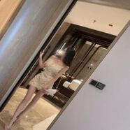 雷黛茜蕾絲羽毛吊帶連衣裙仙女仙氣甜美2025名媛氣質(zhì)小禮服裙赫本風 米白 S