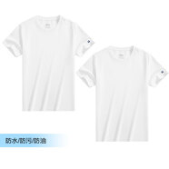 斷碼白小T四代防水純白短袖T恤男女夏季純棉熱賣(mài)50W+ 米白色 高品質(zhì)06白色短袖+白色短 10XL